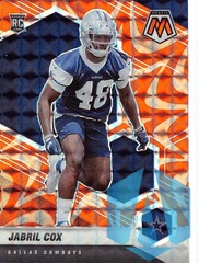 2021 Panini Mosaic Mosaic Reactive Orange #369 Jabril Cox RC